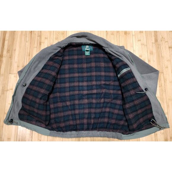 Vintage Orvis Jacket Men L Green Fleece Flannel Lined Convertible Utility Hiking - Picture 5 of 10